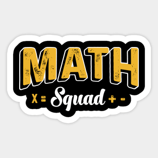 Math squad Sticker